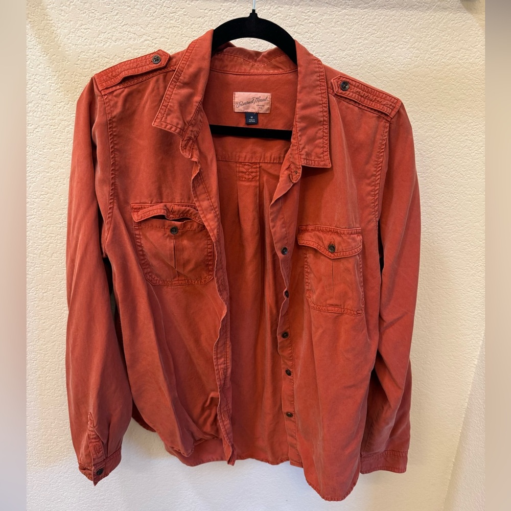 Burnt Orange Button Down Shirt
